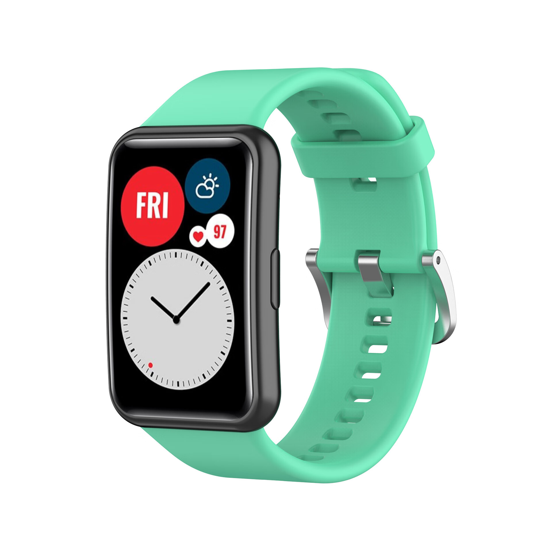 适用华为手环watch fit new表带tia-b09/b19/b29智能手表硅胶腕带 酒