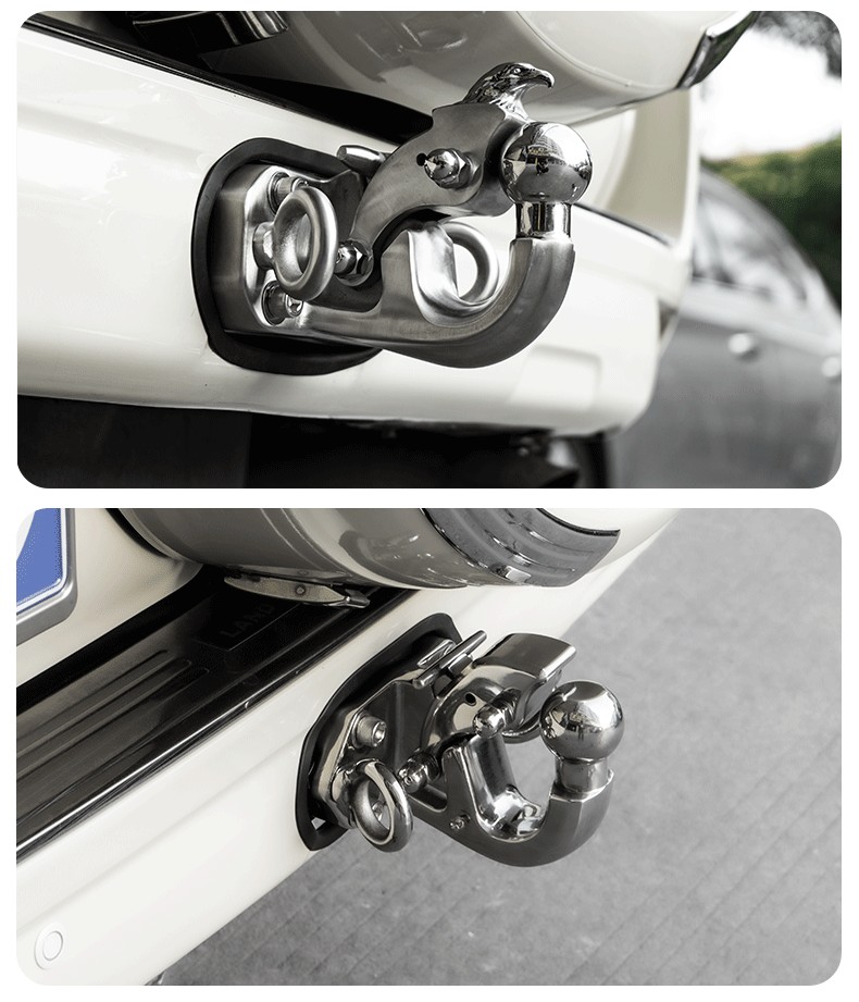 适用于0320款霸道2700改装普拉多4000后杠拖车钩流氓勾拖钩配件普拉多