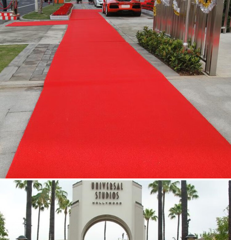 加厚红地毯结婚婚庆庆典开业剪彩展览会工业酒店迎宾舞门口满铺舞台