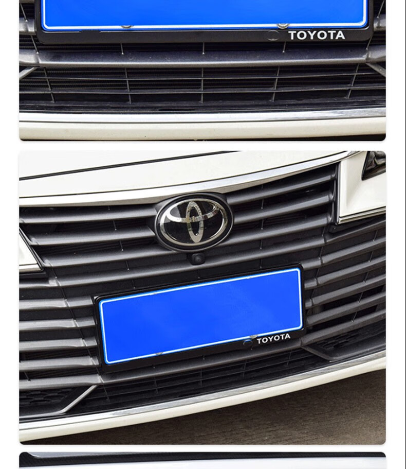 适用于21款丰田亚洲龙荣放rav4车牌架新交规车牌托牌照架改装专用