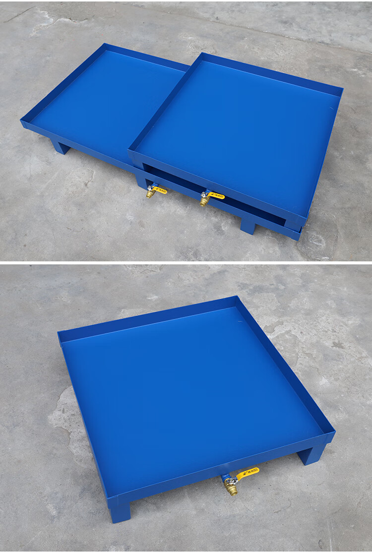 防渗漏托盘油桶叉车铁托盘仓储栈板金属接油盘危废钢制防泄漏托盘定制