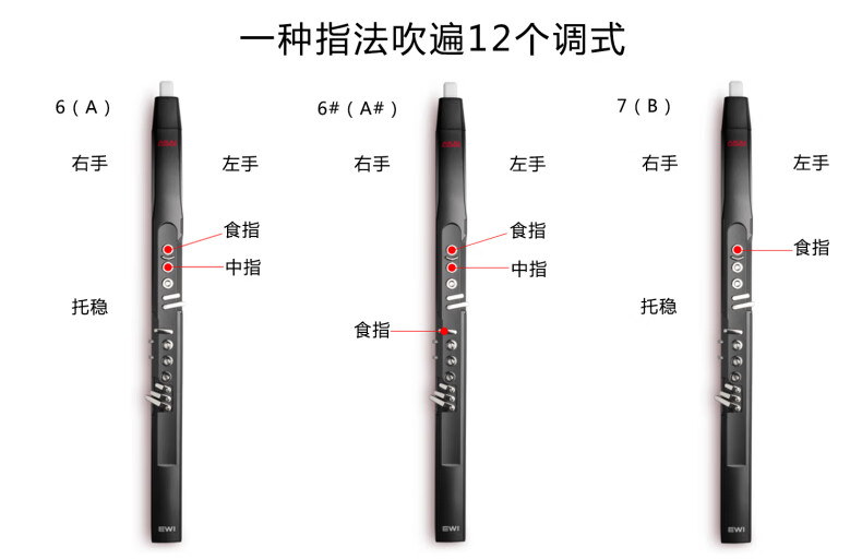 猛仕將雅家ew5000老年初學者電吹管演奏級定製款定製款黑色