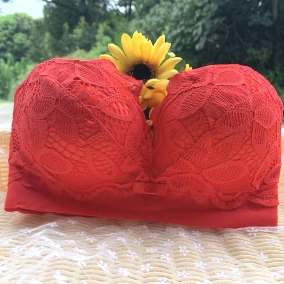 10cm小胸聚拢加厚12cm内衣女平胸无钢圈特厚显大调整胸罩肤色4090ab