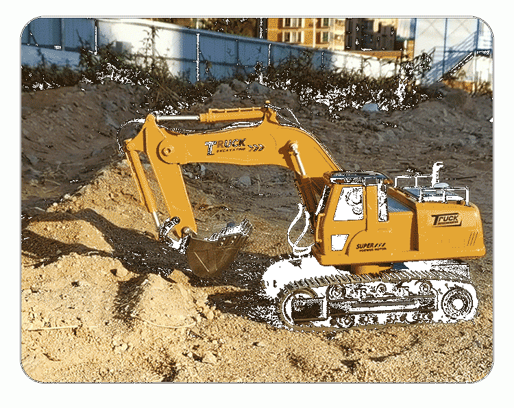 利勃海尔970挖掘机儿童合金挖掘机玩具车大号仿真声光电动挖土机模型