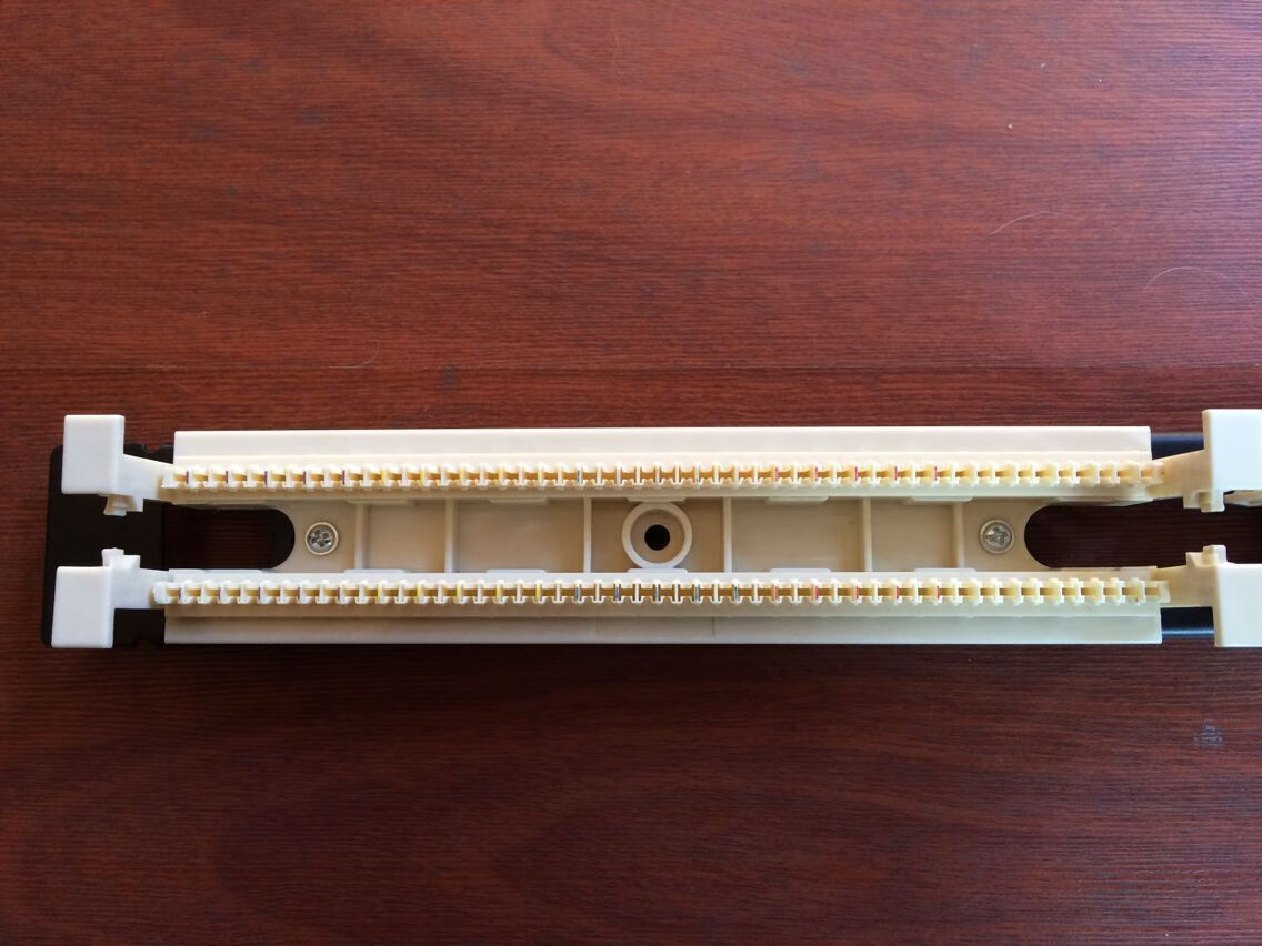 110型电信电话语音配线架 跳线架 rj11机架式鱼骨架配线架安100对【图