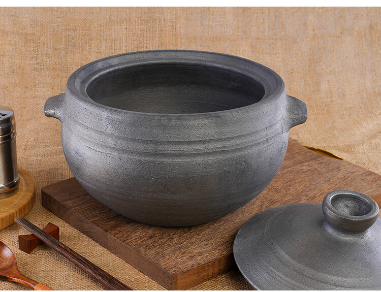 鹿凌青 手工老式传统土砂锅传统四川雅安荥经黑砂锅土沙锅老式手工无