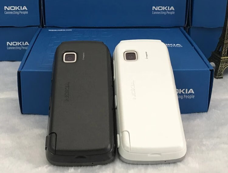 nokia/诺基亚5230移动联通直板触屏手写学生手机老人 白色5230【移动