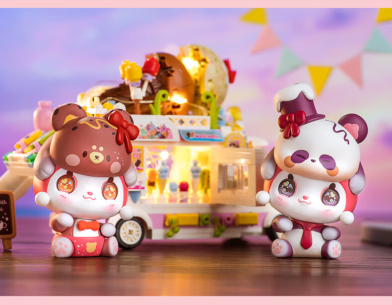 x11 萌萌喵动物甜点系列盲盒礼物女孩玩具手办摆件公仔生日礼物送儿童
