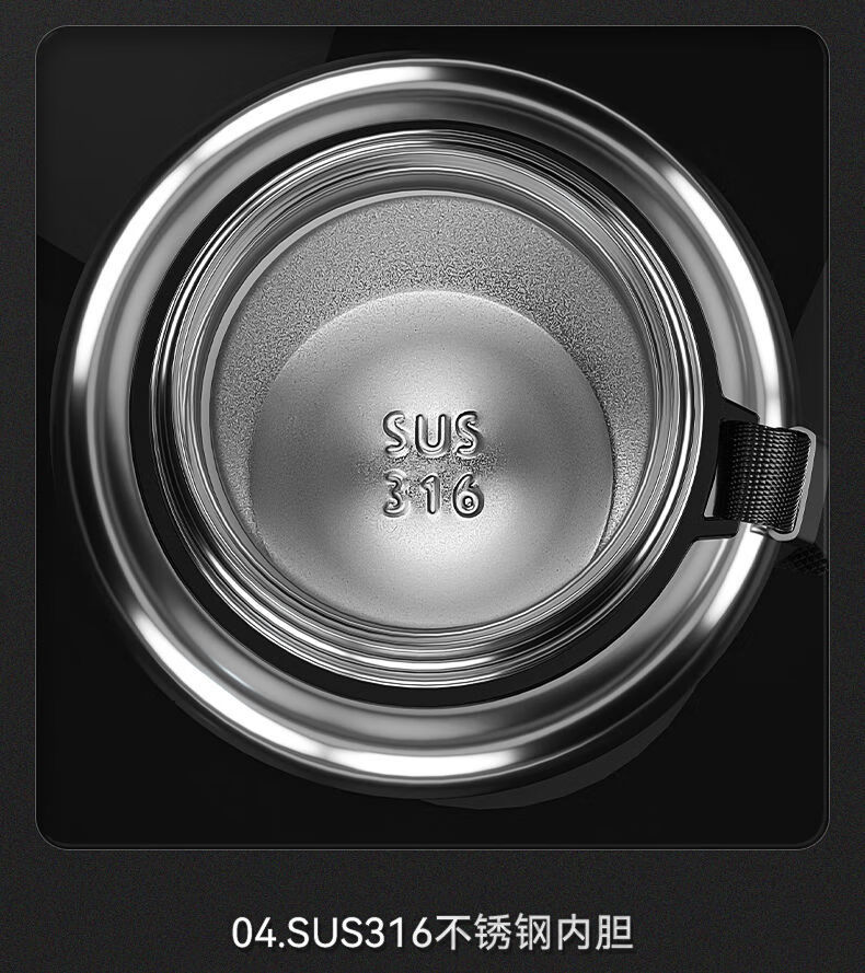 保温杯男成人高端48小时发货德国高档316不锈钢保温杯全钢大容量男女