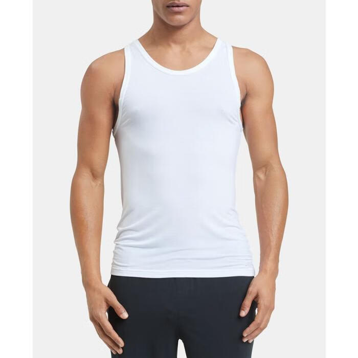 calvin klein ck男士t恤莫代尔混纺圆领无袖舒适日常背心式8102630