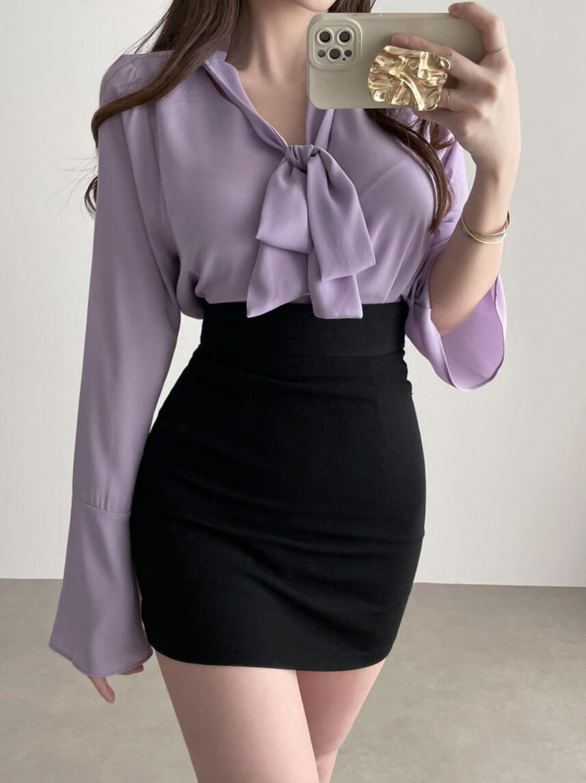 裙子纯欲风学生党工装包裙半身裙女夏ol职业紧身性感包臀裙高腰弹力一