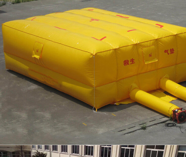 高空防摔充气消防救生安全逃生气垫工地防坠救护坠落救援滑雪防护 6x6