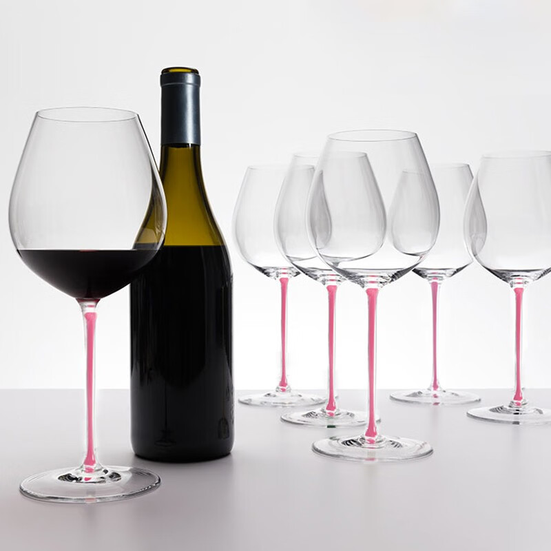 新品奥地利riedel手工制醒酒器粉色樱花醒酒器璀璨手工套装非铅水晶