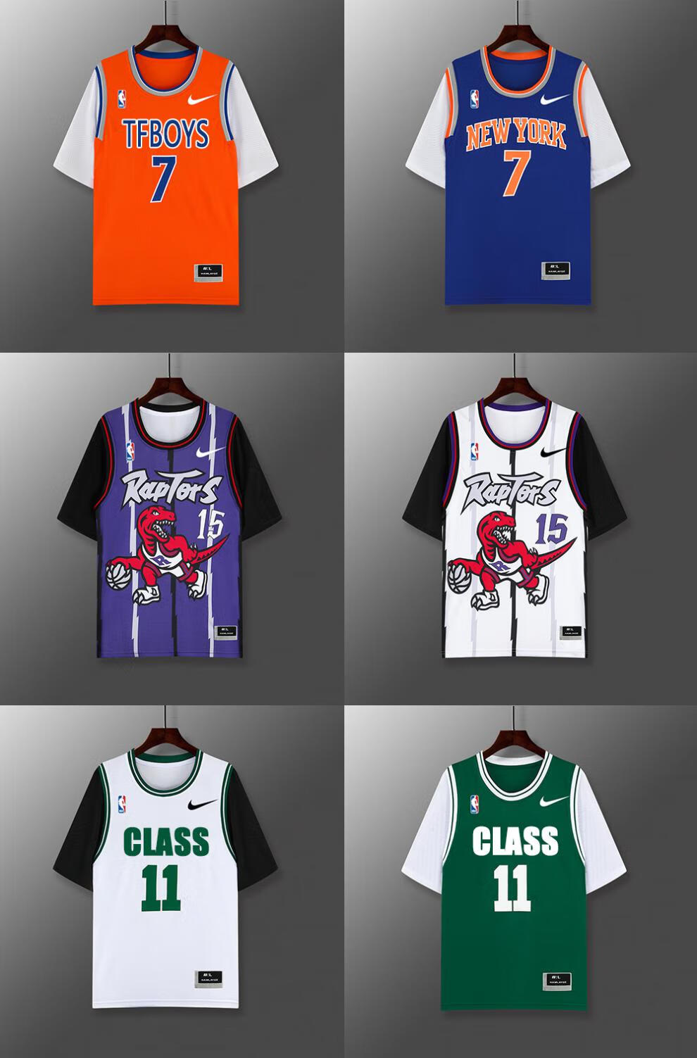 篮球服假两件短袖高中学生运动会球衣套装男女詹姆斯班服定制橙色