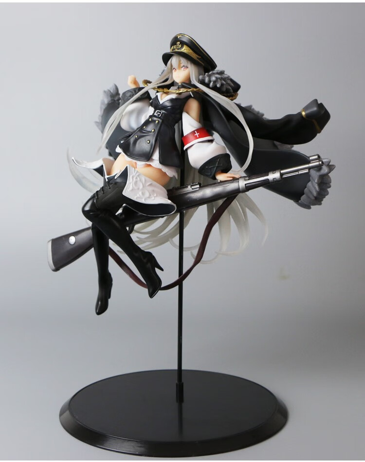 游戏周边版少女前线星之茧 礼服春田突击德皇模型 dsr-50 红牡丹(22cm