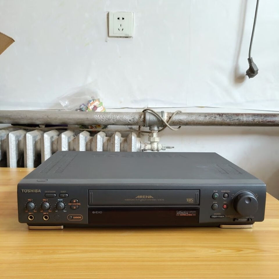 二手9成新东芝录像机6磁头录像机录放清晰功能全好东芝录像机