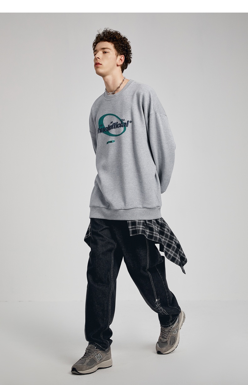 【chuck联名】ecko犀牛潮牌22aw美式贴布绣珠地空气层针织卫衣男女