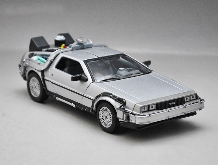 回到未来车模型 时光机电影版威利1:24 dmc头号玩家仿真汽车模型 第ii