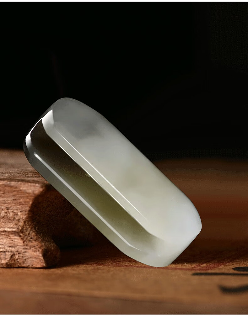 金妃希佊 和田玉山流水烟灰色皮带扣天然玉石腰扣玉腰佩男士腰挂生日