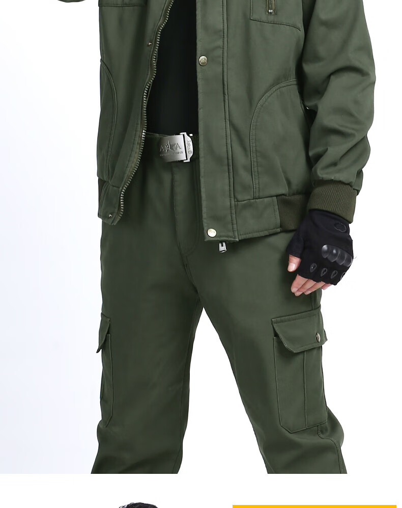 特战服装野战服工作服男装加绒套装男士加厚秋冬季款电焊工地干活耐磨