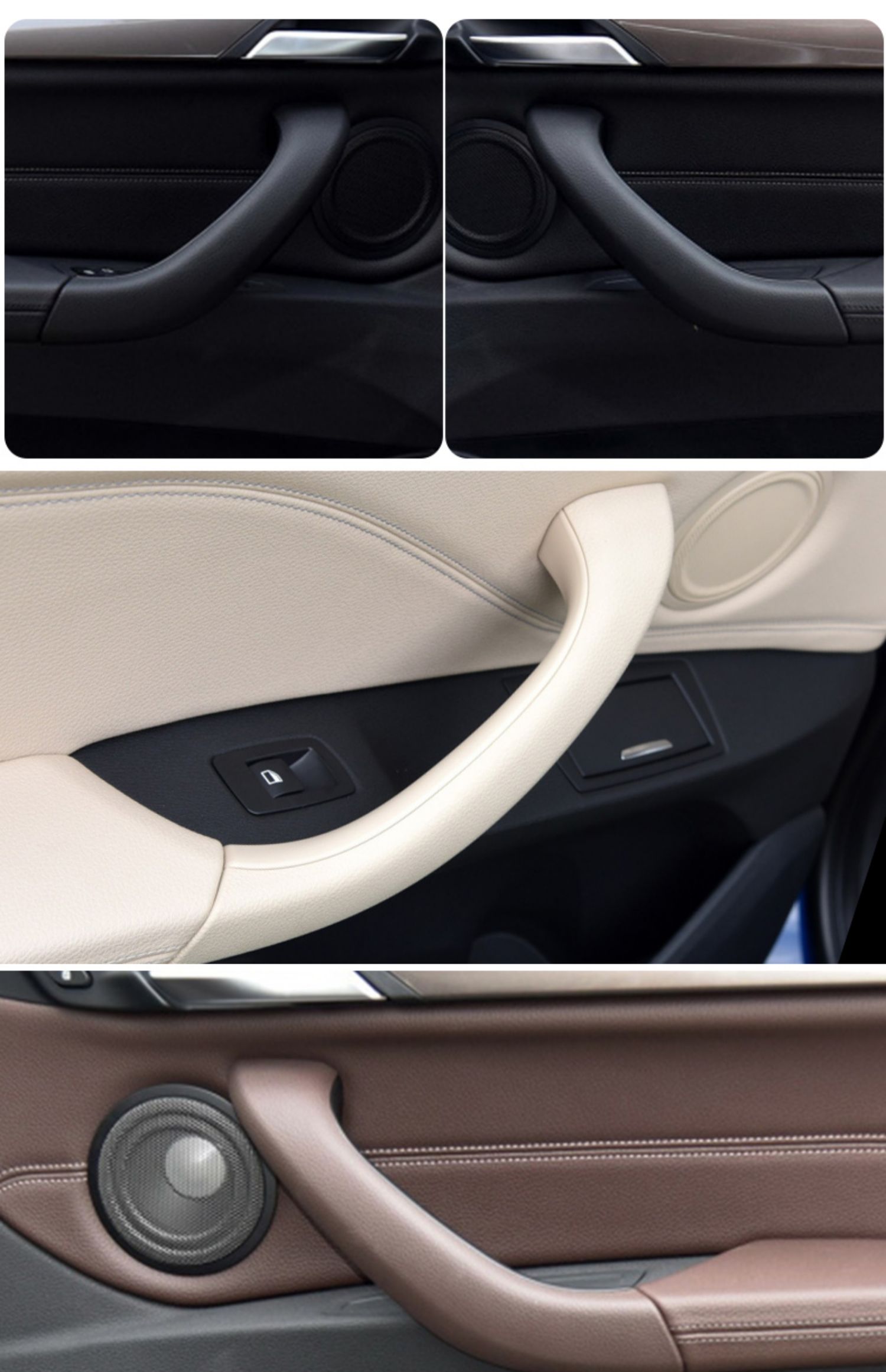 适用16-21年宝马x1车门内把手车门扶手x2车门内侧拉手内门把手盖 左边