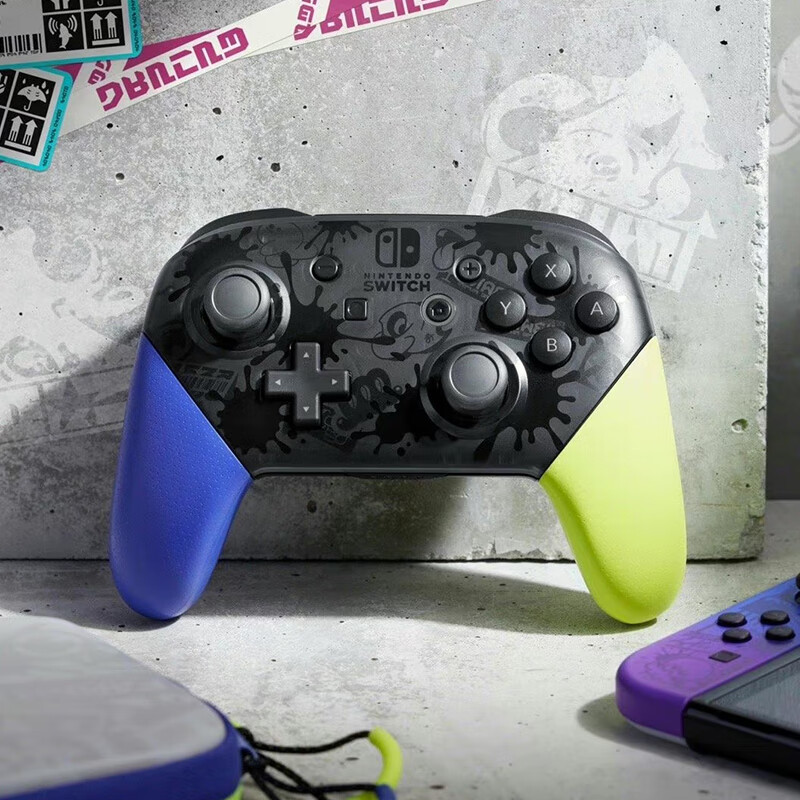 任天堂(nintendo) switch pro手柄 喷射战士3 斯普拉遁3 全新原装ns