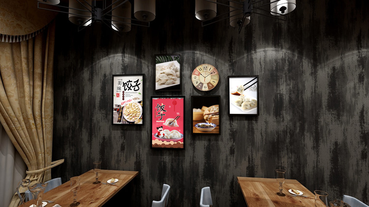 品质上新饺子馆装饰画早餐店墙面海报面馆餐厅画挂画东北手工水饺店