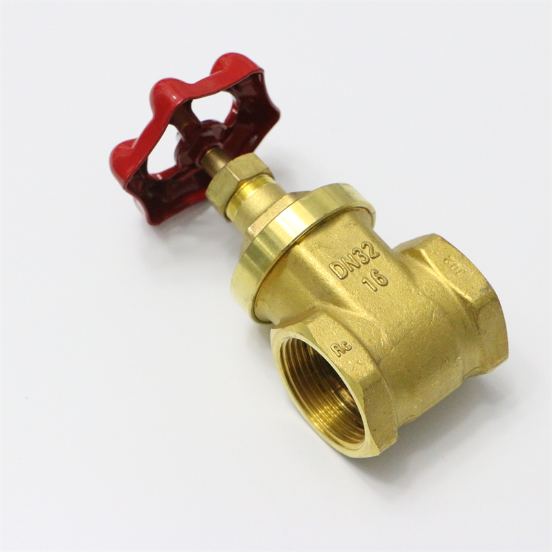 amico埃美柯大流量闸阀黄铜加厚自来水旋转开关高温通径内螺纹铜芯