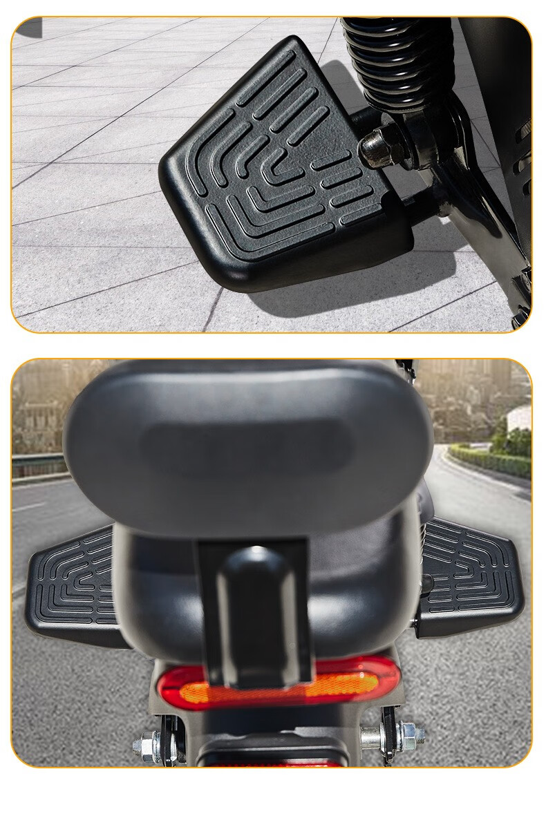 适用九号新c电动车c40c65c90a30c后脚踏板搁脚蹬改装后座脚踏适用九号