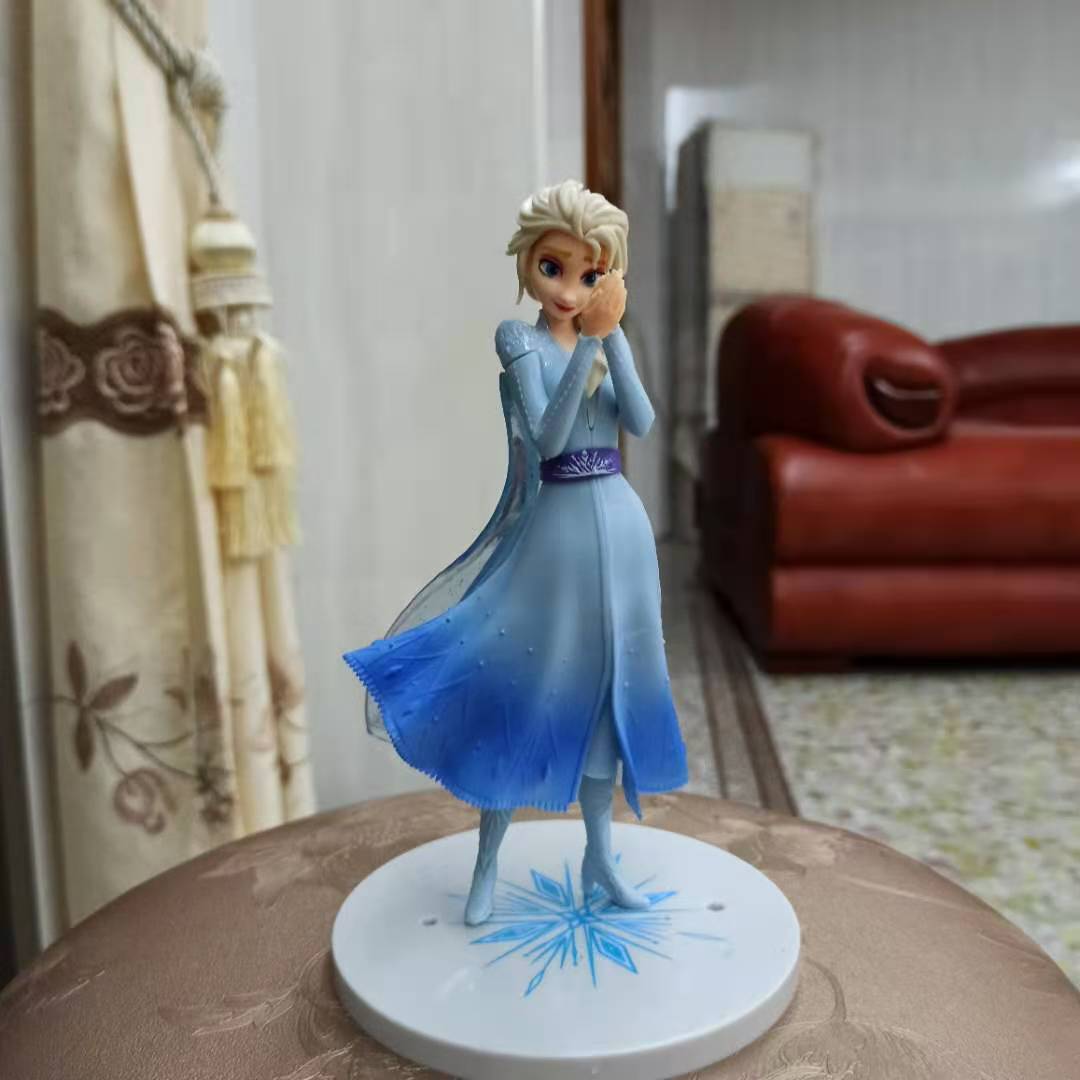 迪士尼商城同款冰雪奇缘冰雪女王艾莎皇后公主女生女孩手办模型摆件