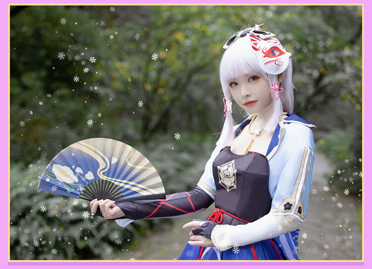 城大小姐白鷺公主神裡綾華cosplay服假髮鞋子凌華 神裡綾華-衣服全套