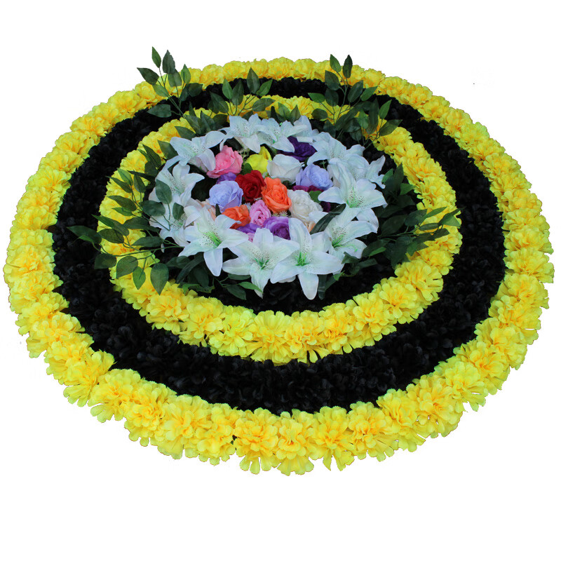 2米大花圈扫墓花祭祀花便宜殡仪馆花厂家直销 纯白 纯白 纯白 纯白