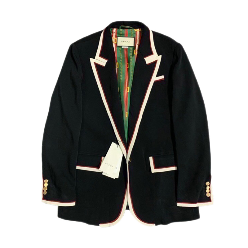 gucci古驰女士黑色经典新款西服ay黑色36