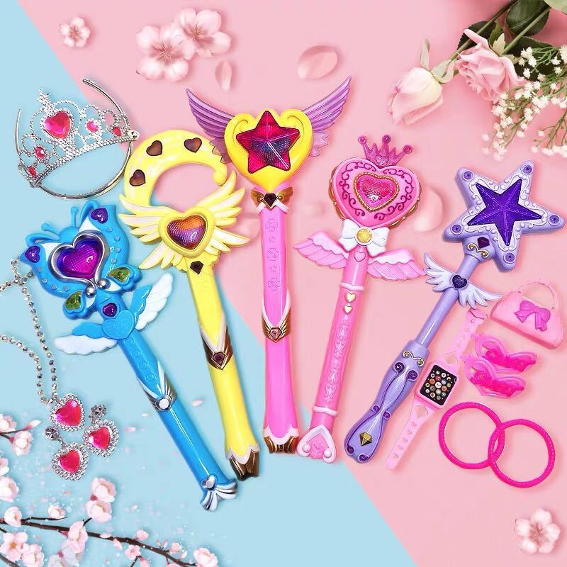 儿童魔法棒玩具芭拉巴拉仙女棒巴啦啦小魔仙棒女孩发光音乐变声器天籁