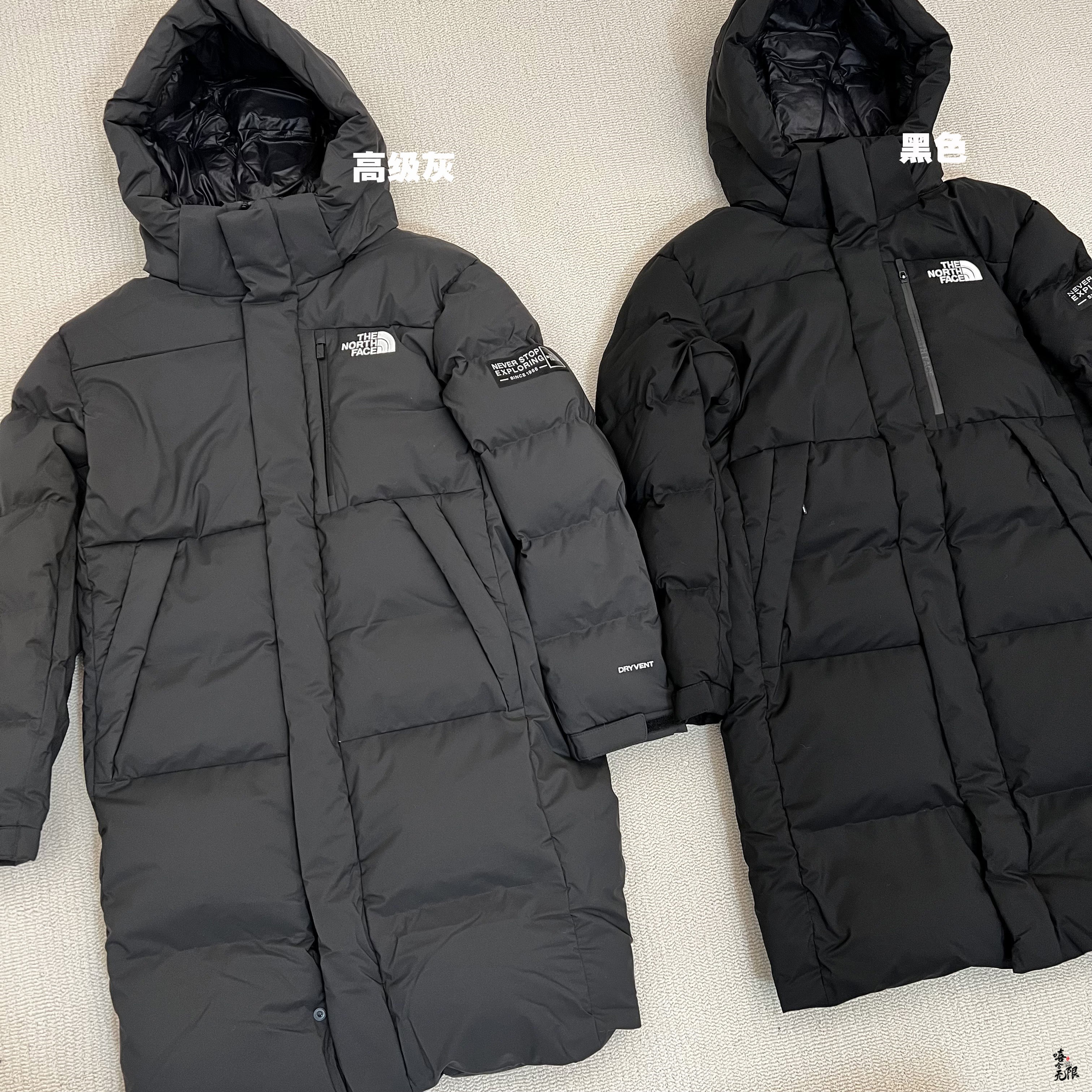 face北面1966长款秋冬外套男女鹅绒保暖羽绒服nc1dm50 nc1dl50l白色