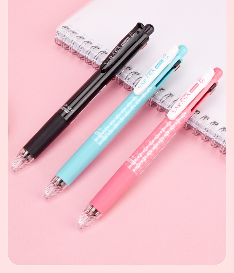 j4sa11多功能四色笔自动铅笔日本zebra斑马学生做笔记手帐多色中性笔