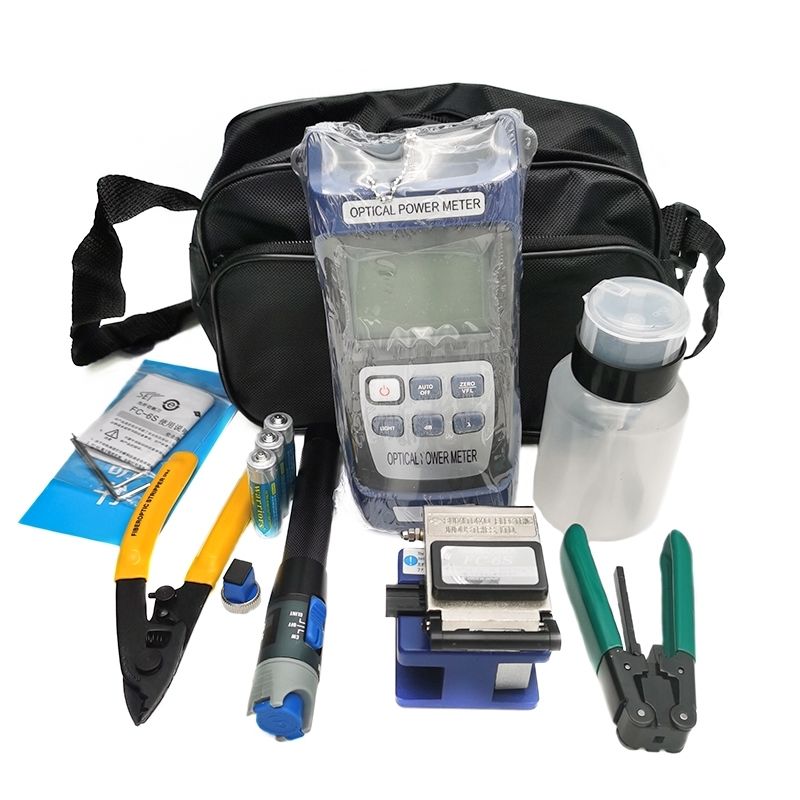 光纤熔接工具光缆热熔冷接套装熔纤机光纤设备切割刀光功红光套装澄洛