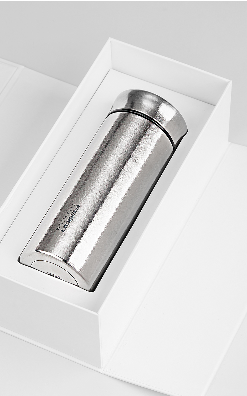 2022新款纯钛保温杯一体成型日本潮流小众钛保温杯钛水杯双层轻奢合金