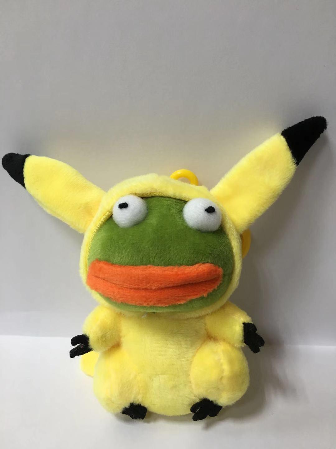 精灵宝可梦皮卡丘 皮卡蛙 动漫 毛绒小挂件 悲伤蛙 pepe 乌龟挂件