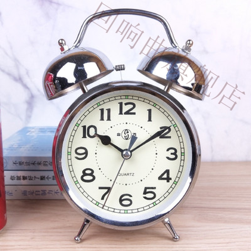 机械闹钟上发条 发条闹钟机械闹钟金属机芯老式发条手动上发条上弦