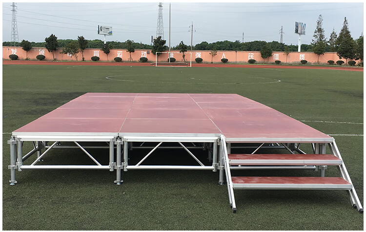 钢铁雷亚舞台学校酒店活动舞台t台移动拼装折叠铝合金快装舞台架 包边