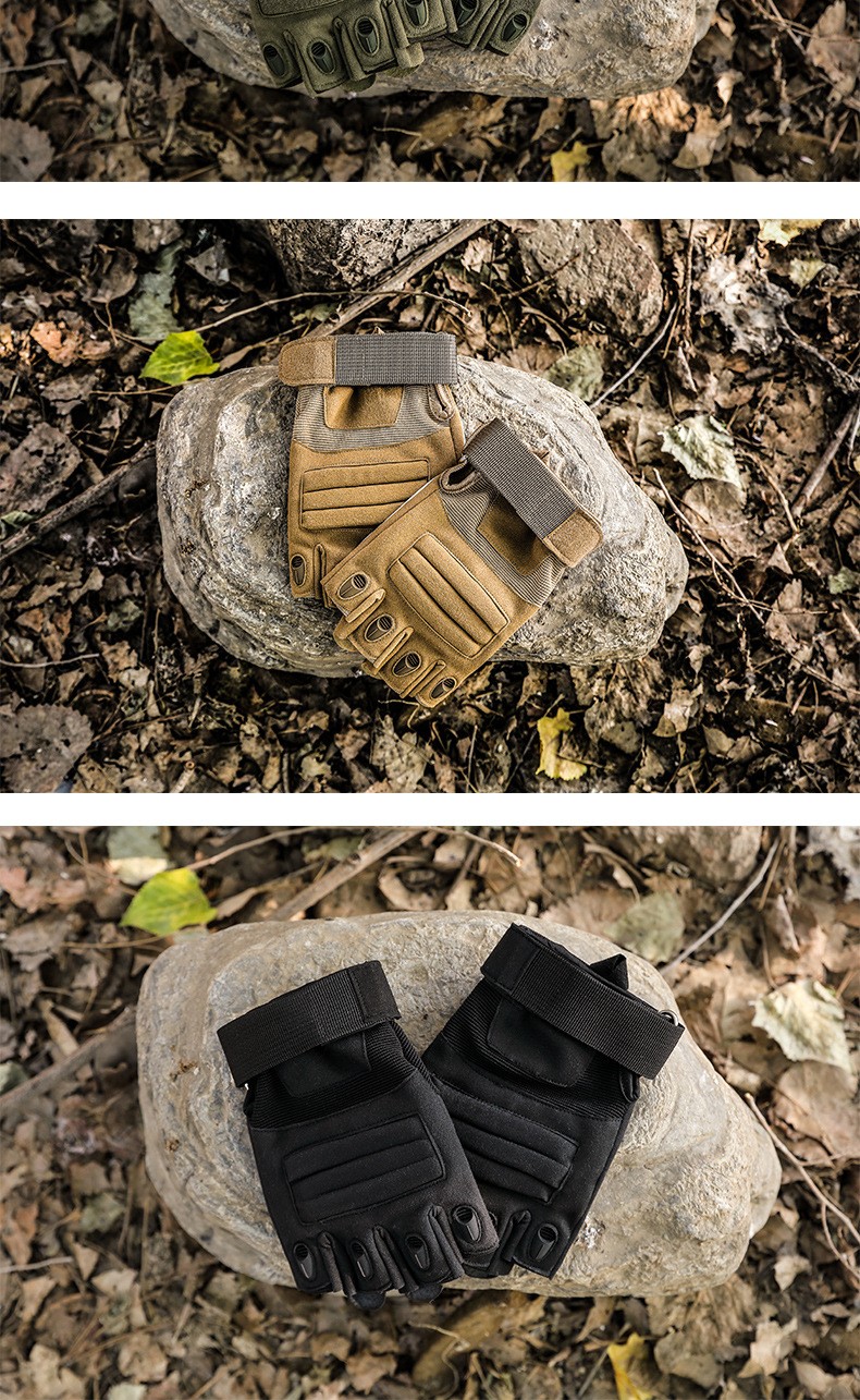 冷兵器战术手套男女半指防滑防晒防刀割防护透气运动户外骑行手套户外