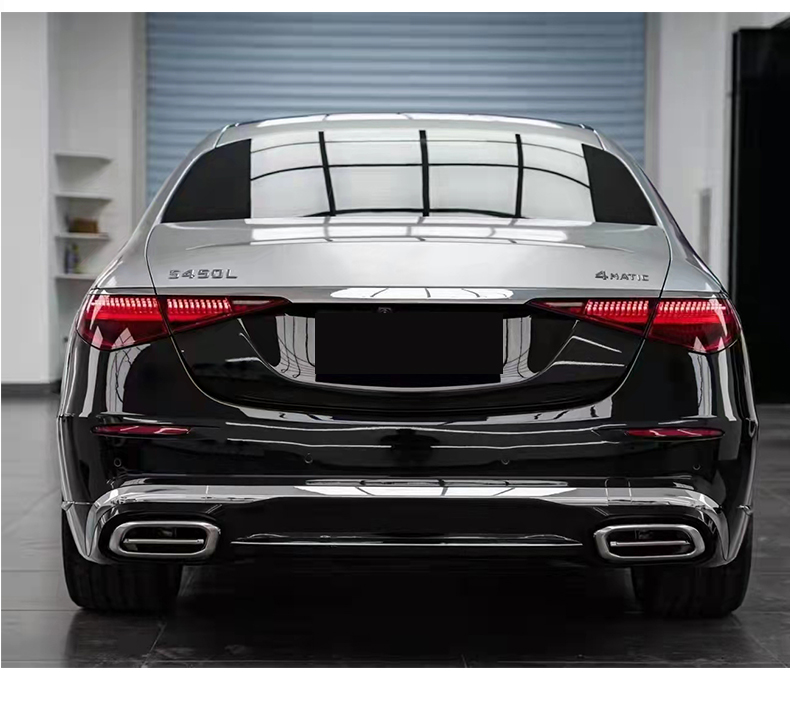奔驰s级迈巴赫中网s350l s450l s500尾标迈巴赫立标s680包围套件 21款