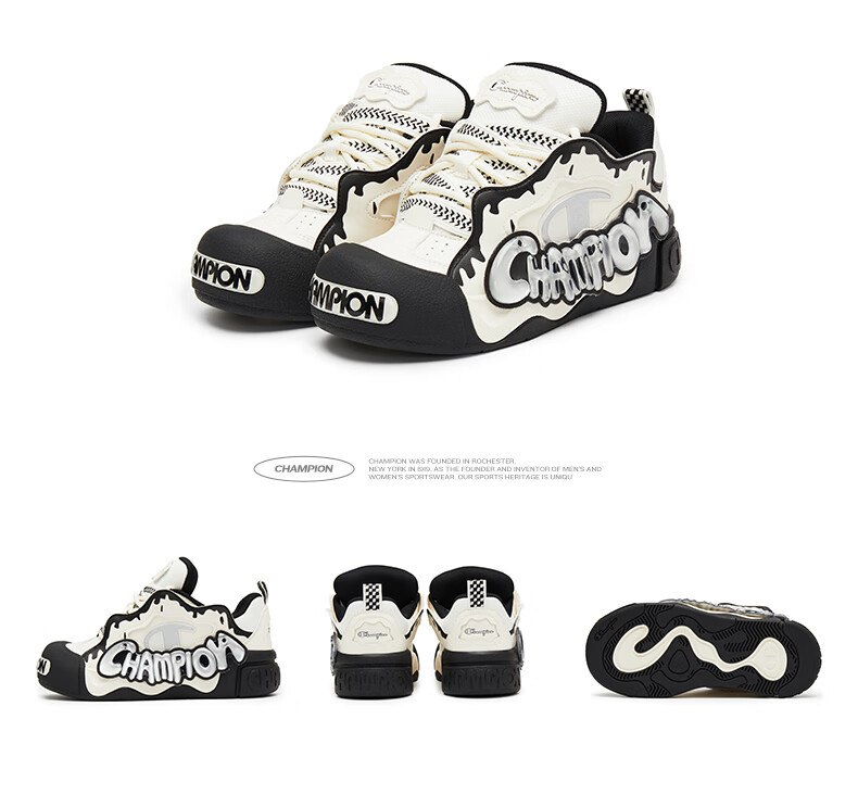 Champion American Champion Sneakers for Women And Men, Puffy Jelly Shoes, Thick-Soled Casual Loafers, 25SST17 20