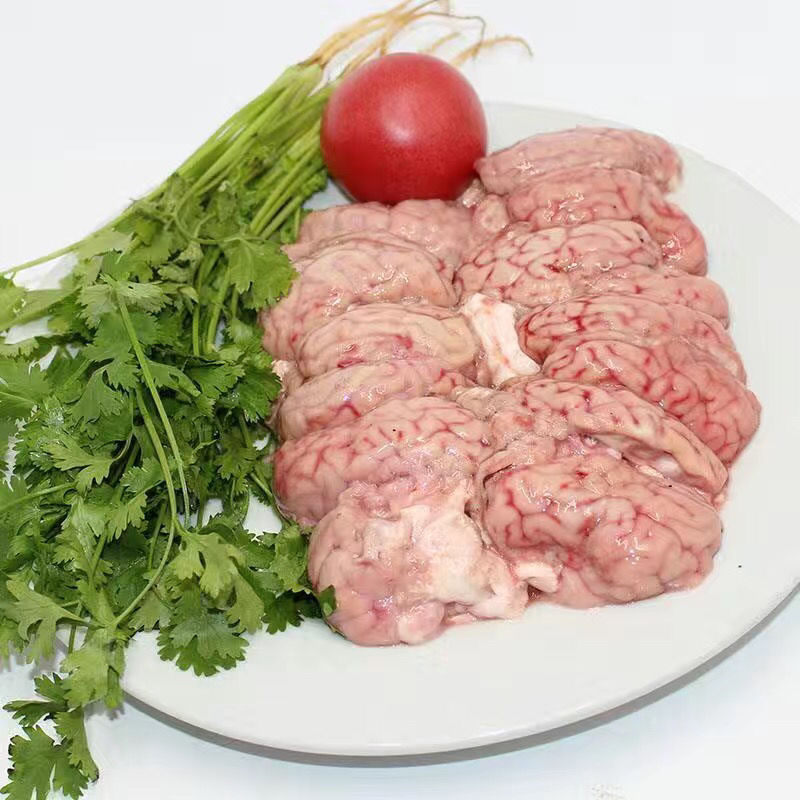 新鲜羊脑羊对脑山羊脑子羊脑花羊脑髓新鲜羊脑1斤