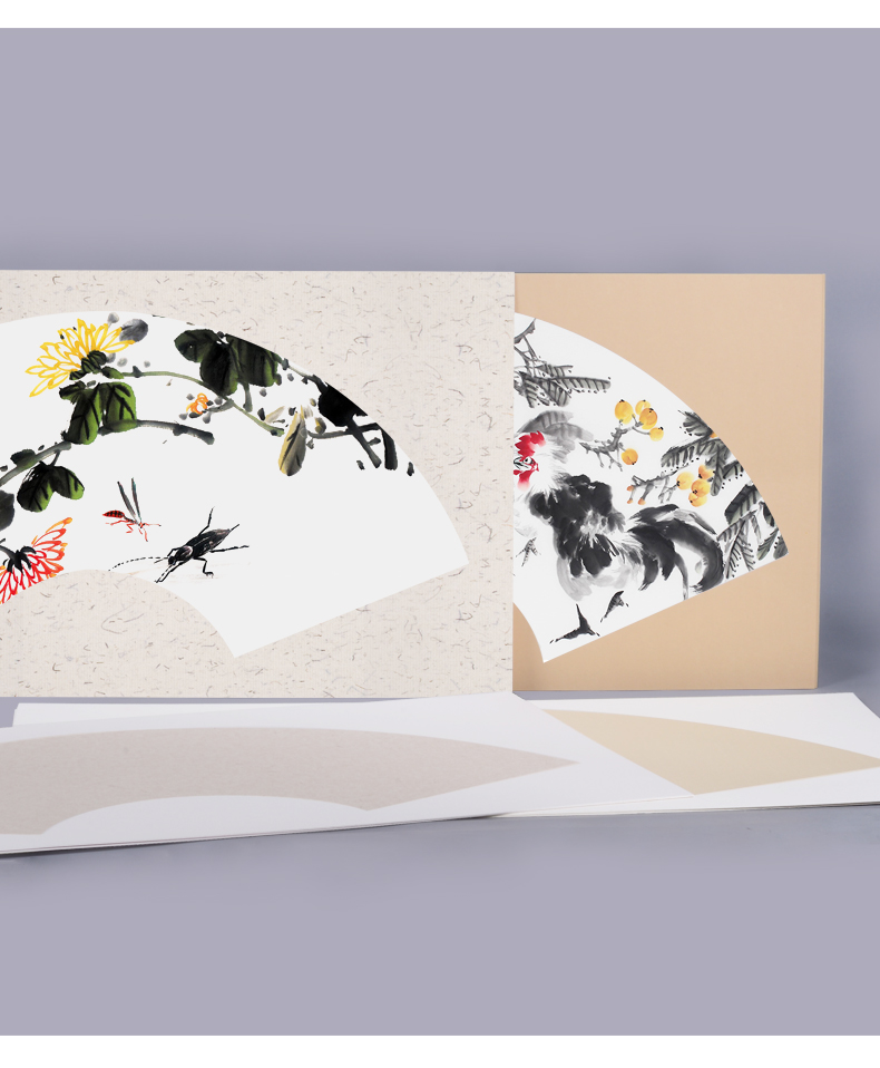 镜片纸生宣熟宣工笔画作品纸毛笔字书法练习纸书法专用纸3366cm10张件