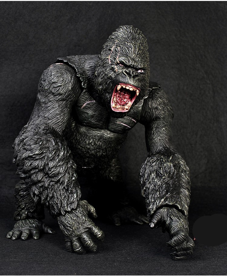 金刚骷髅岛大猩猩模型电影版关节可动人偶玩具收藏15寸金刚高约35cm