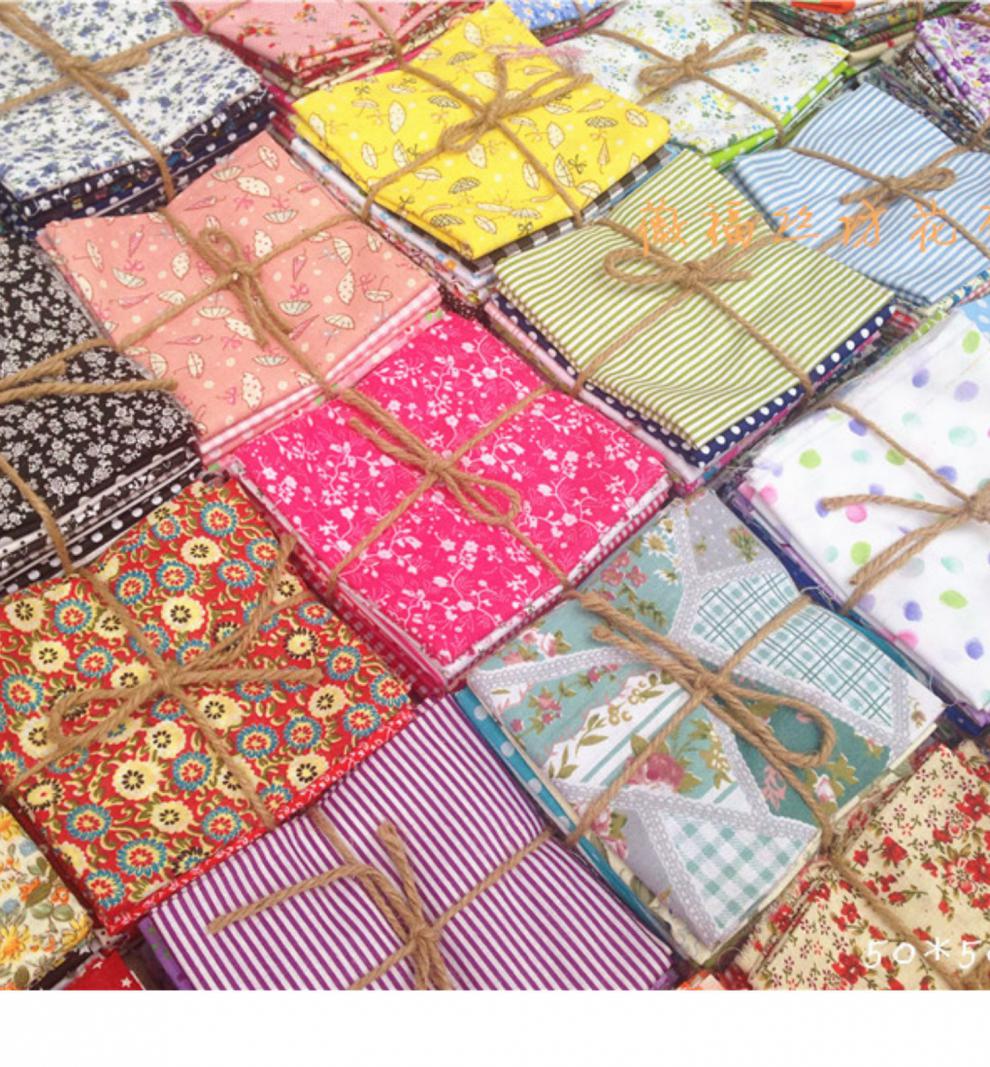 百家被布料百家布平纹拼布料棉diy田园布艺棉布印花祖母花园材料2022