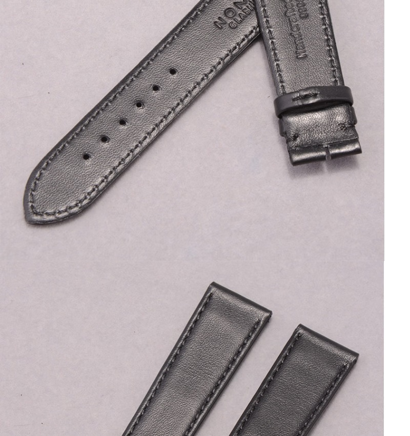 适用nomos皮表带601/164/20mm表带牛皮马臀皮鳄鱼皮手工602/1101 马臀