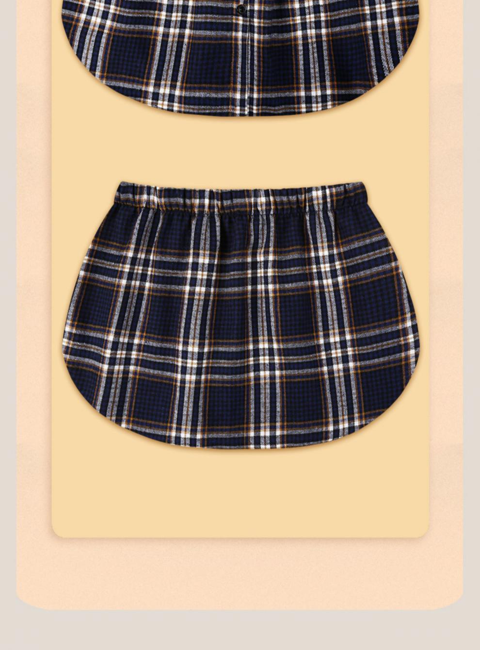 屁帘裙秋打底神器遮屁股内搭百搭假下摆格子大码半身裙遮臀打底神器